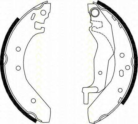 TRISCAN 810010527 Комплект тормозных колодок