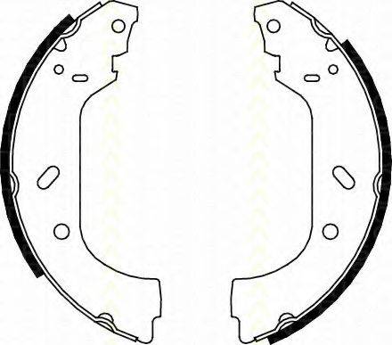 TRISCAN 810010588 Комплект тормозных колодок
