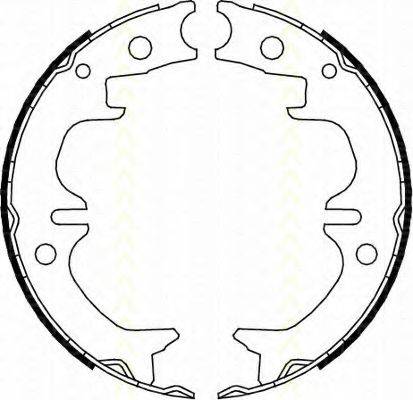 TRISCAN 810013038 Комплект тормозных колодок, стояночная тормозная система