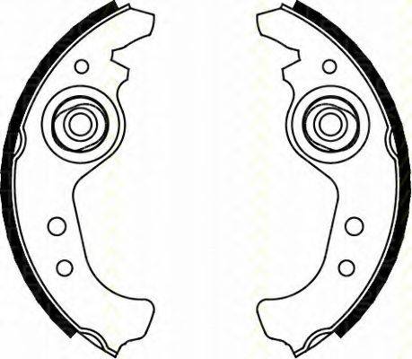 TRISCAN 810015383 Комплект тормозных колодок