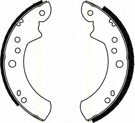 TRISCAN 810016443 Комплект тормозных колодок