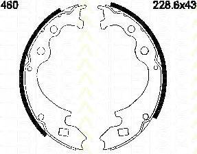 TRISCAN 810016460 Комплект тормозных колодок