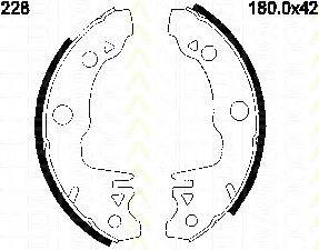 TRISCAN 810016518 Комплект тормозных колодок