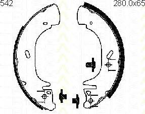 TRISCAN 810016542 Комплект тормозных колодок