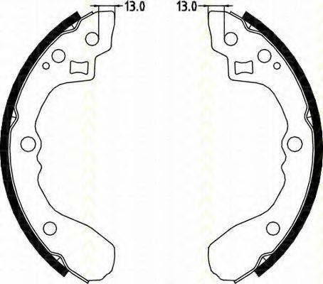 TRISCAN 810018001 Комплект тормозных колодок; Комплект тормозных колодок, стояночная тормозная система