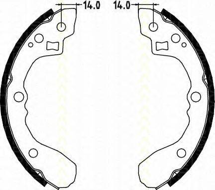 TRISCAN 810018002 Комплект тормозных колодок