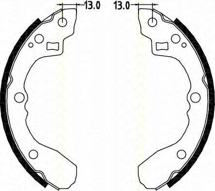 TRISCAN 810018590 Комплект тормозных колодок