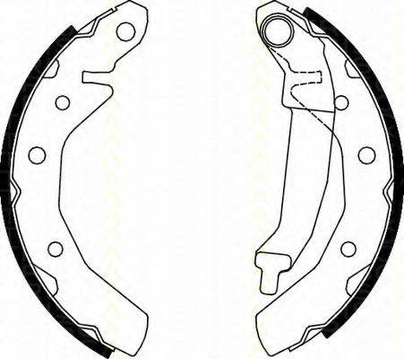 TRISCAN 810021610 Комплект тормозных колодок