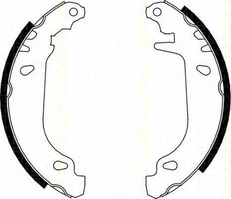 TRISCAN 810025476 Комплект тормозных колодок