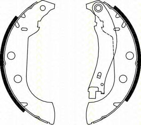 TRISCAN 810028642 Комплект тормозных колодок
