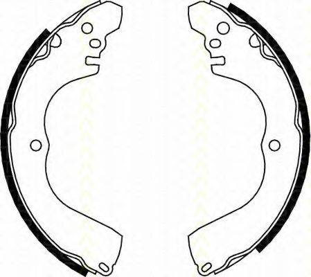 TRISCAN 810042017 Комплект тормозных колодок; Комплект тормозных колодок, стояночная тормозная система