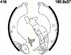 TRISCAN 810042416 Комплект тормозных колодок