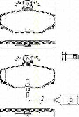 TRISCAN 811010004 Комплект тормозных колодок, дисковый тормоз