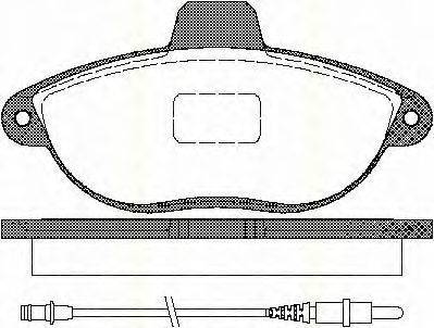 TRISCAN 811010501 Комплект тормозных колодок, дисковый тормоз