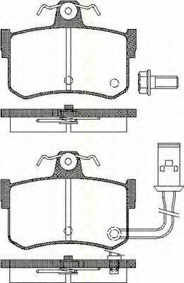 TRISCAN 811010509 Комплект тормозных колодок, дисковый тормоз