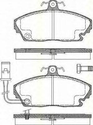 TRISCAN 811010510 Комплект тормозных колодок, дисковый тормоз