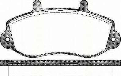 TRISCAN 811010526 Комплект тормозных колодок, дисковый тормоз