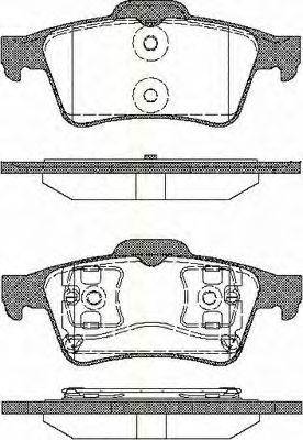TRISCAN 811010534 Комплект тормозных колодок, дисковый тормоз