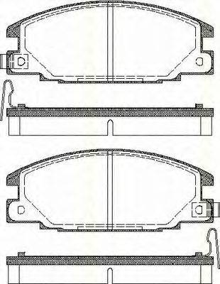 TRISCAN 811010913 Комплект тормозных колодок, дисковый тормоз