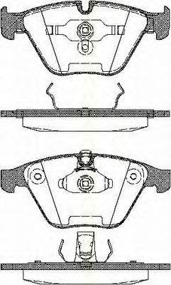 TRISCAN 811011016 Комплект тормозных колодок, дисковый тормоз