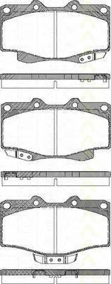 TRISCAN 811013178 Комплект тормозных колодок, дисковый тормоз