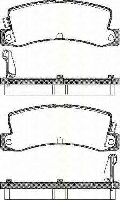 TRISCAN 811013955 Комплект тормозных колодок, дисковый тормоз
