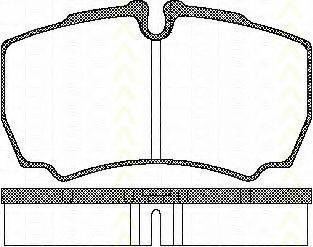 TRISCAN 811015029 Комплект тормозных колодок, дисковый тормоз