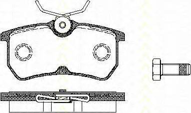 TRISCAN 811016002 Комплект тормозных колодок, дисковый тормоз