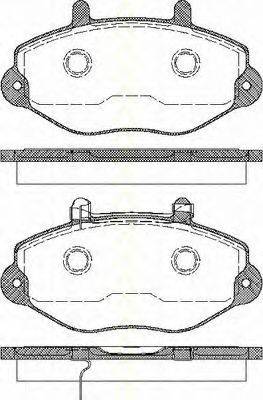 TRISCAN 811016010 Комплект тормозных колодок, дисковый тормоз