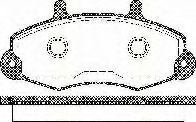 TRISCAN 811016969 Комплект тормозных колодок, дисковый тормоз