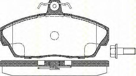 TRISCAN 811017012 Комплект тормозных колодок, дисковый тормоз
