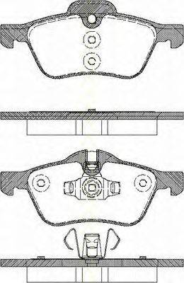 TRISCAN 811017017 Комплект тормозных колодок, дисковый тормоз