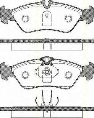 TRISCAN 811023010 Комплект тормозных колодок, дисковый тормоз