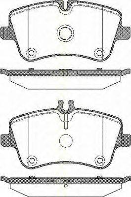 TRISCAN 811023026 Комплект тормозных колодок, дисковый тормоз