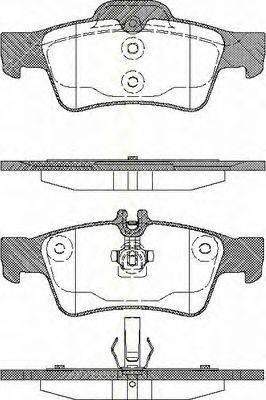 TRISCAN 811023036 Комплект тормозных колодок, дисковый тормоз