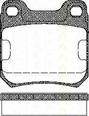 TRISCAN 811024866 Комплект тормозных колодок, дисковый тормоз