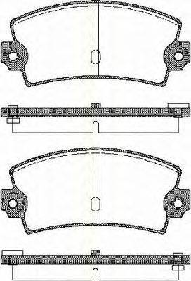 TRISCAN 811025016 Комплект тормозных колодок, дисковый тормоз