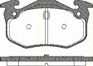 TRISCAN 811025018 Комплект тормозных колодок, дисковый тормоз
