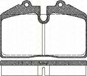 TRISCAN 811029155 Комплект тормозных колодок, дисковый тормоз