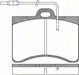 TRISCAN 811038782 Комплект тормозных колодок, дисковый тормоз