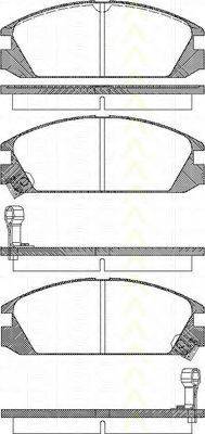 TRISCAN 811040853 Комплект тормозных колодок, дисковый тормоз