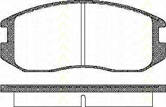 TRISCAN 811042001 Комплект тормозных колодок, дисковый тормоз