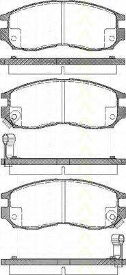 TRISCAN 811042010 Комплект тормозных колодок, дисковый тормоз