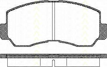 TRISCAN 811042011 Комплект тормозных колодок, дисковый тормоз