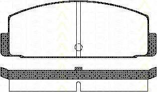 TRISCAN 811042908 Комплект тормозных колодок, дисковый тормоз