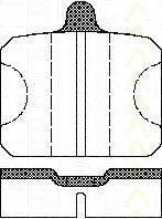 TRISCAN 811067747 Комплект тормозных колодок, дисковый тормоз