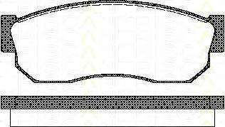 TRISCAN 811068177 Комплект тормозных колодок, дисковый тормоз
