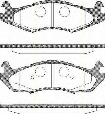 TRISCAN 811080524 Комплект тормозных колодок, дисковый тормоз