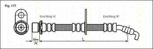 TRISCAN 815013135 Тормозной шланг