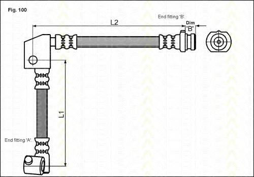 TRISCAN 815014132 Тормозной шланг